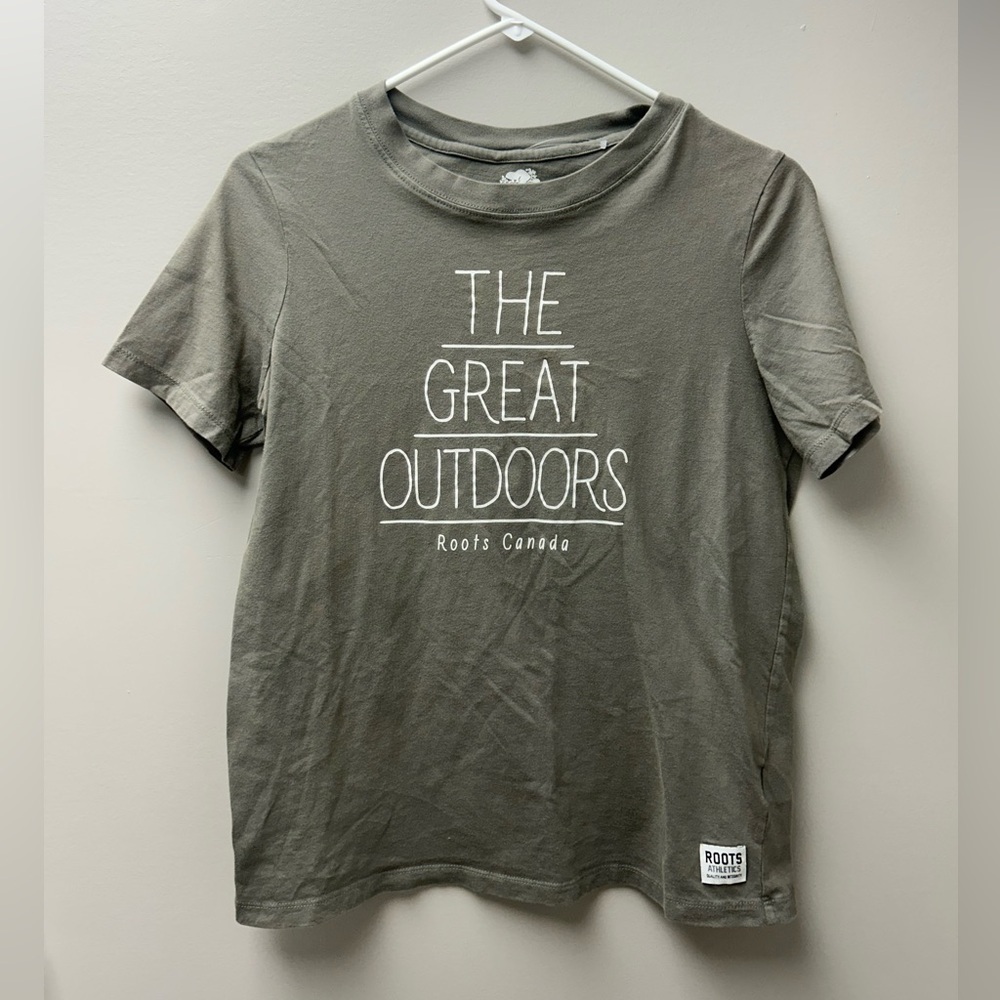 Roots‎ ‘The Great Outdoors’ Green T Shirt